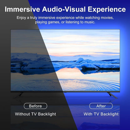 Meeslepende tv-achtergrondverlichting